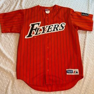 Vintage Majestic Medium Philadelphia Flyers Short Sleeve Jersey